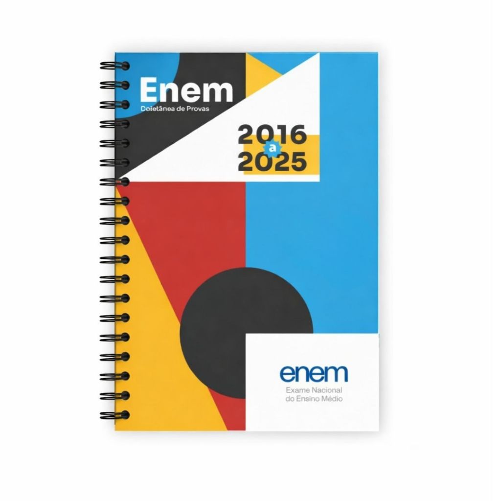 Apostila Completa ENEM 2016 a 2025 – Provas Oficiais dos Últimos 10 Anos com Gabaritos e Modelos de Redação em Oferta na Shopee