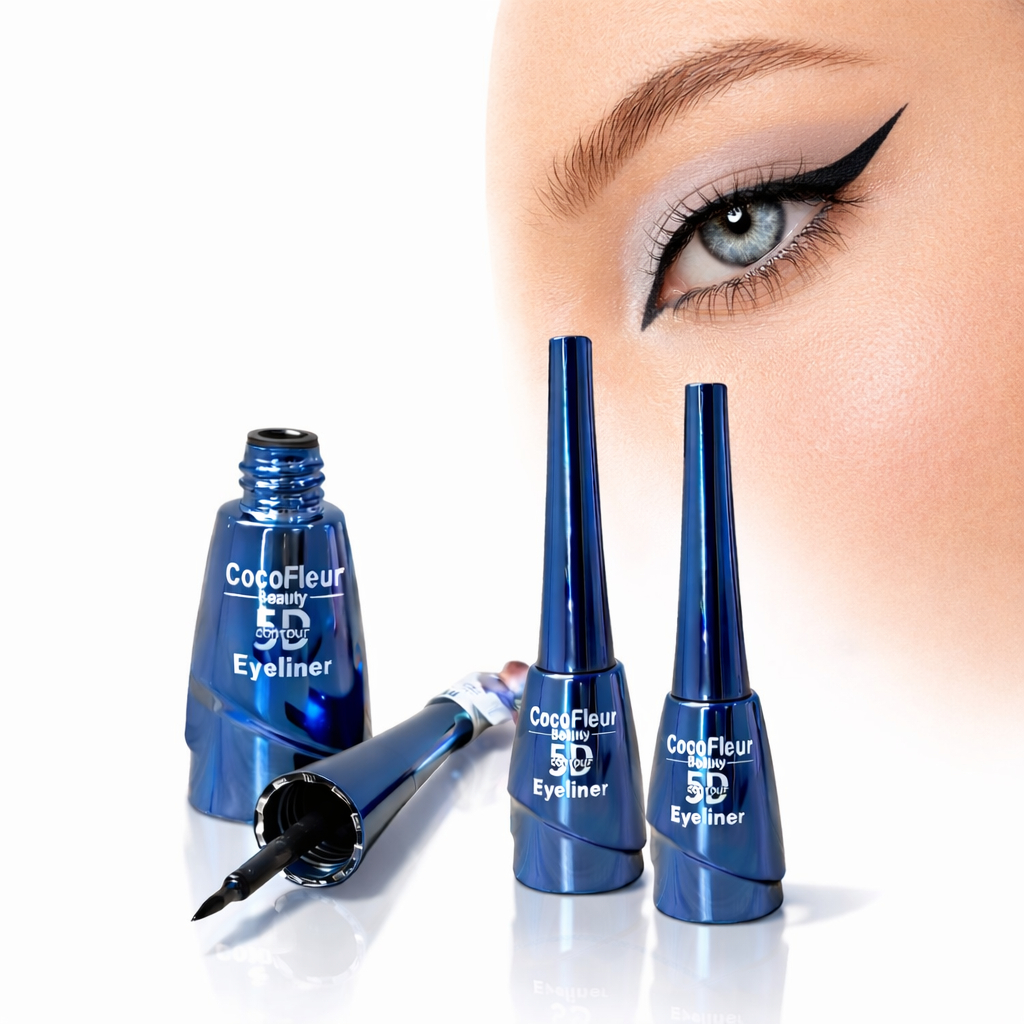 CocoFleur Delineador Líquido Preto – Traço Preciso, Secagem Rápida e Longa Duração 8g em Oferta na Shopee