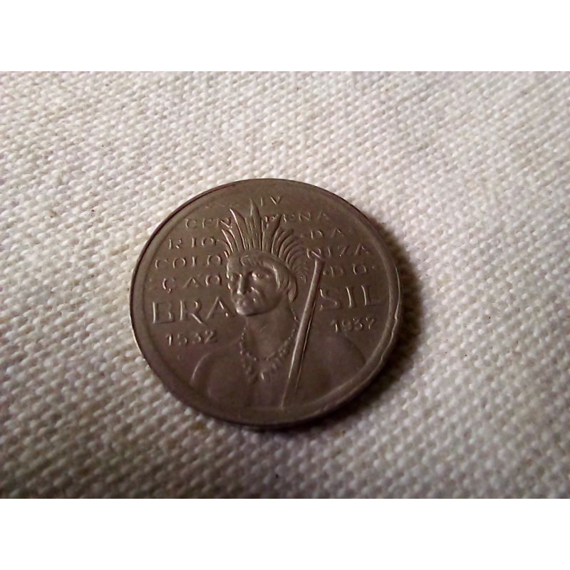 Interessante Moeda 100 Réis 1932 IV Centenário