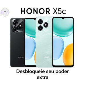 Smartphone Honor X5c 4G 256GB/128GB 4+4GB RAM NFC 5260mAh Câmera 13MP Dual SIM em Oferta na Shopee