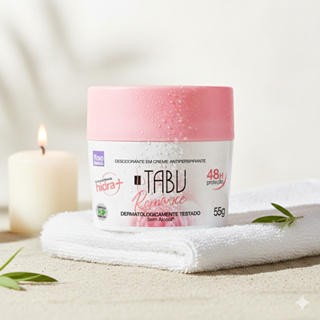 Desodorante Creme Antitranspirante Tabu Romance 55G em Oferta na Shopee