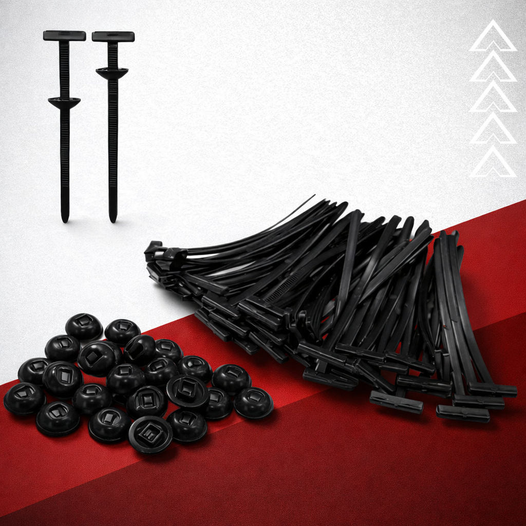 Kit 20/50/10 De Abraçadeiras Travamento Automático Fivela Universal Nylon Multifuncional automotivo