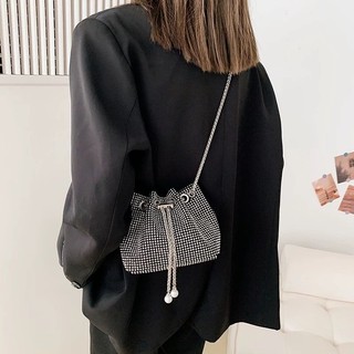 bolsa saco transversal brilhoso de carnaval e festa (y4324)