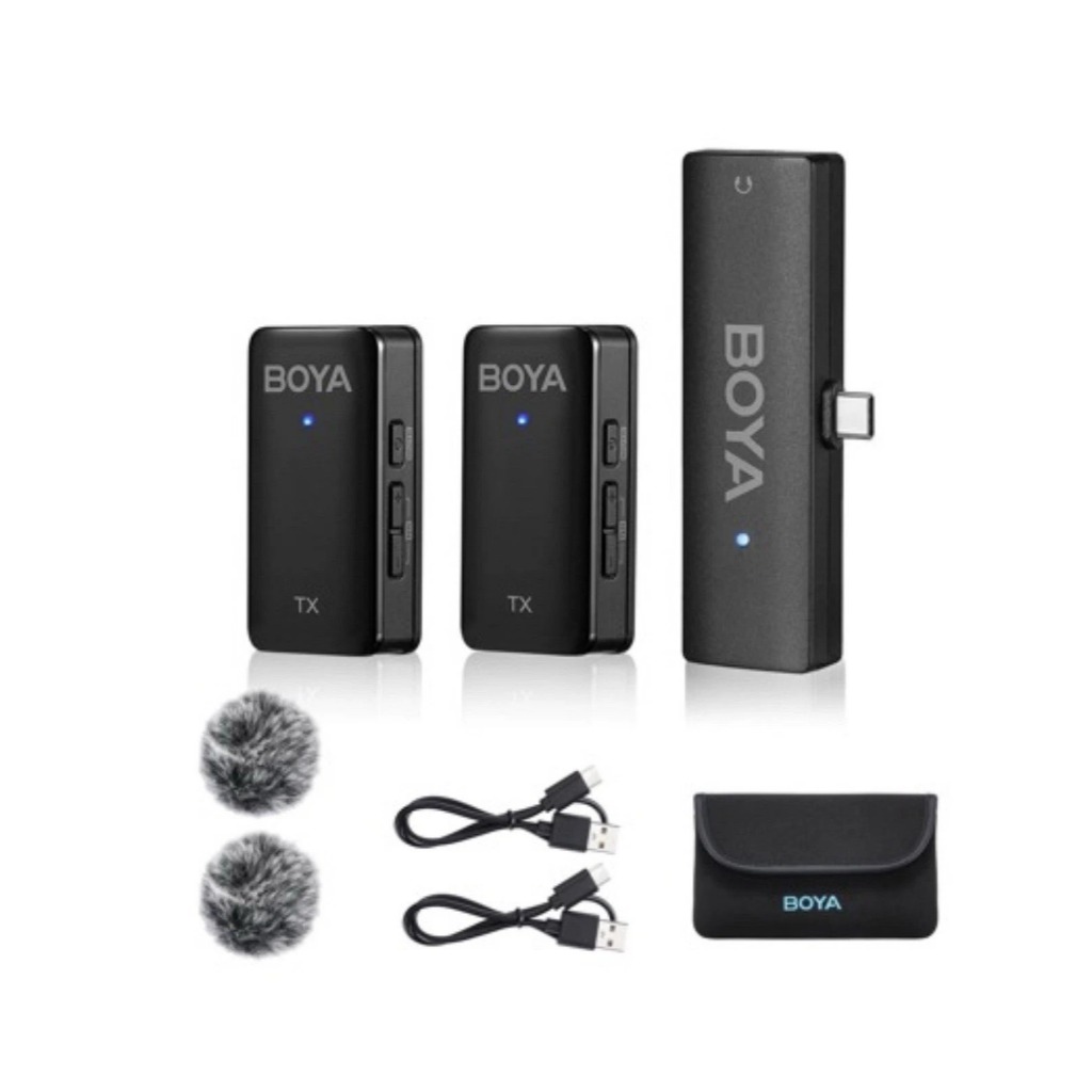Microfone BOYA lapela lapela sem fio para telefone Android BY-WMic5-M6