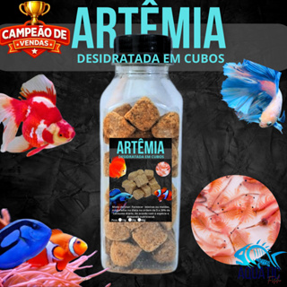 Artemia Liofilizada Desidratada Alimento Natural Para Peixes de Água Doce e Salgada - 100% Natural em Oferta na Shopee