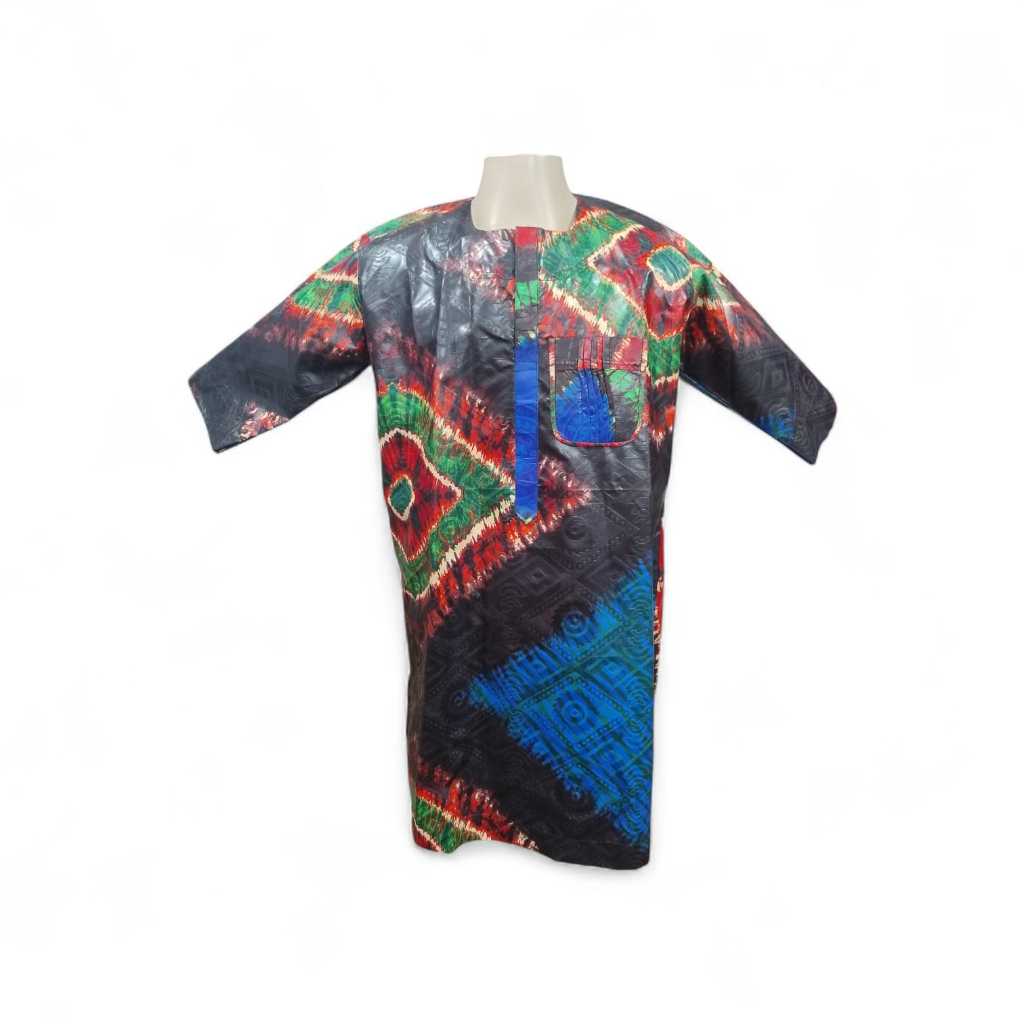 Camisa Bata Estampada Masculina Africana