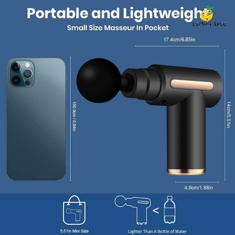 Massageador Muscular Elétrico Alta Frequência Pistola Profissional Alivio Dores Relaxamento Físico 110v/220v