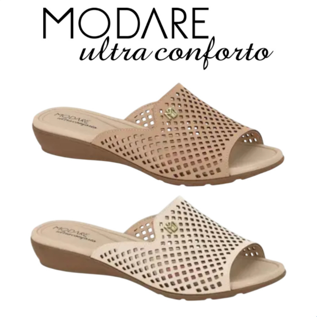 Tamanco Modare Feminino Papete Anabela Ultra Confortável