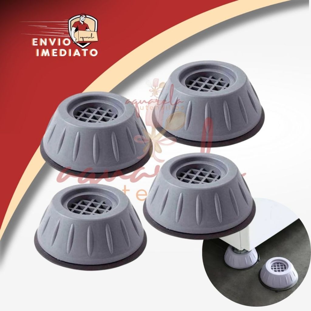 Pé Base Niveladora Antivibração para Máquina de Lavar, Fogão, Geladeira e Móveis