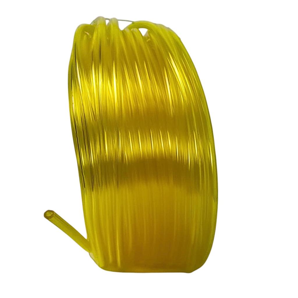 Rolo de 5 Metros Mangueira De Combustível Automotiva Carburador Silicone Amarelo 4,0X1,5mm Londribor