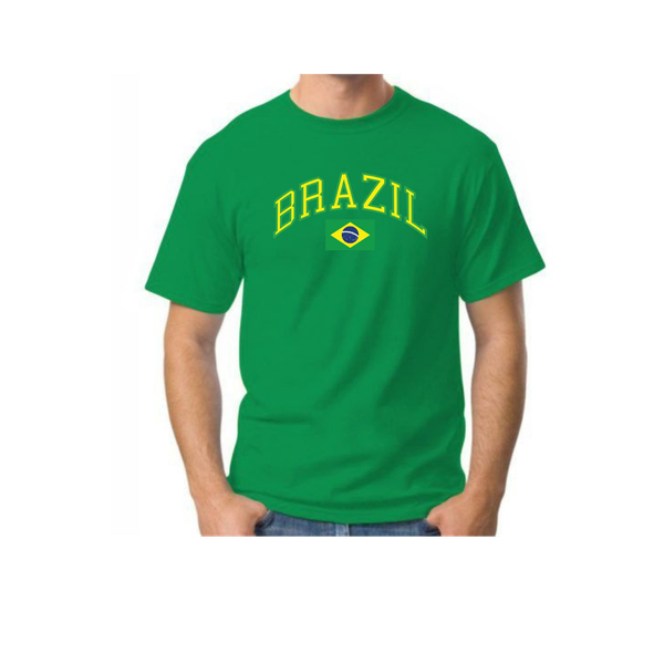 Camisa T-SHIRT Estampada Do Brasil Masculina Seleção Brasileira Adulto Infantil 100% algodão envio imediato.