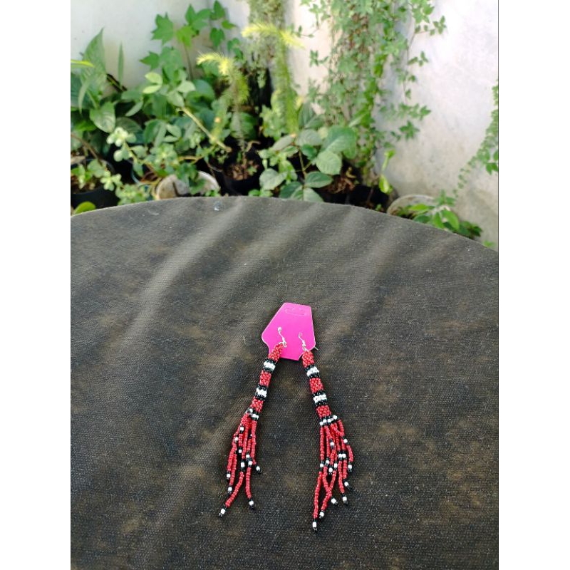 brinco de Miçangas chinesas cobra coral Boho artesanal em Oferta na Shopee