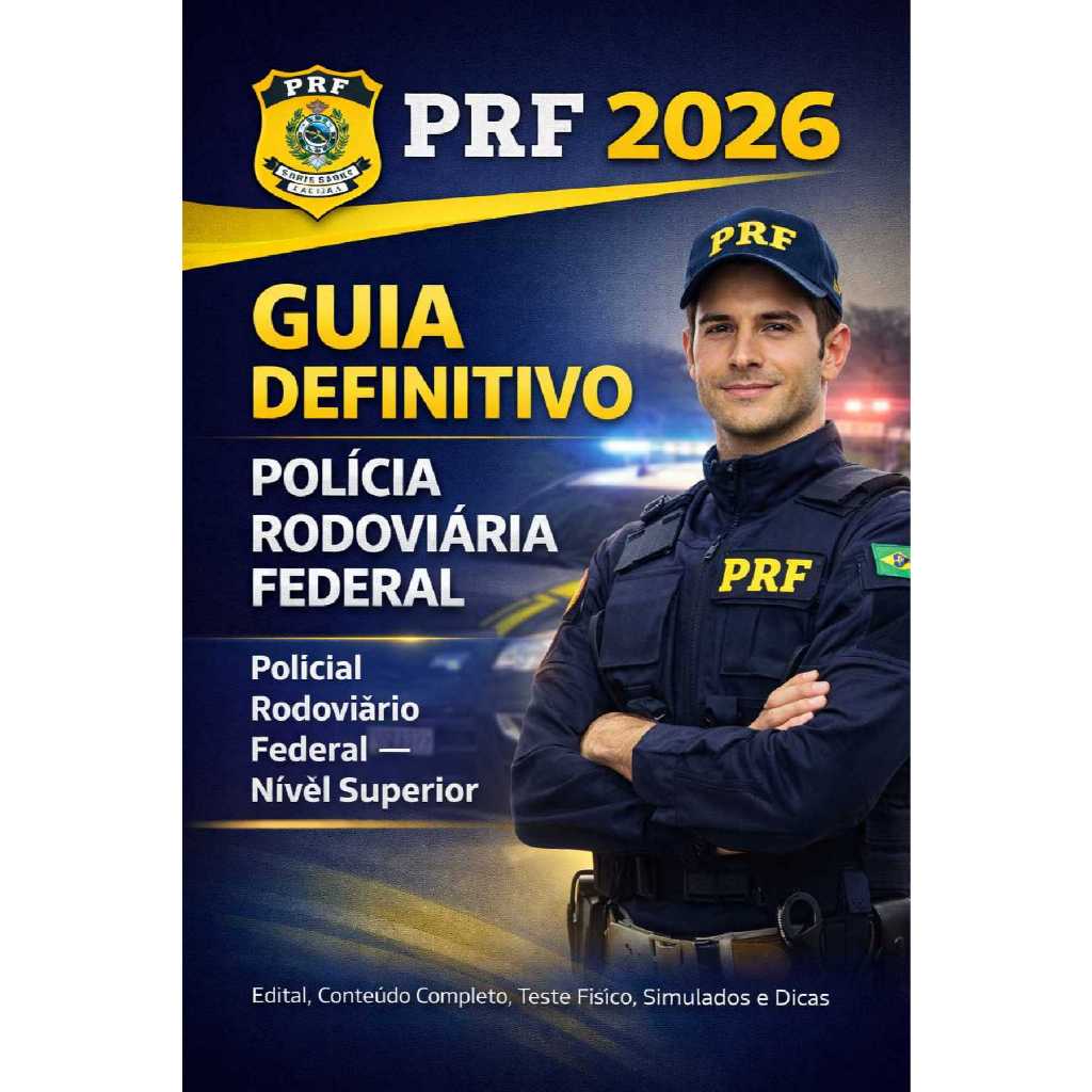 PRF 2026: O GUIA DEFINITIVO PARA SUA APROVAÇÃO Tudo que você precisa para se tornar um Policial Rodoviário Federal