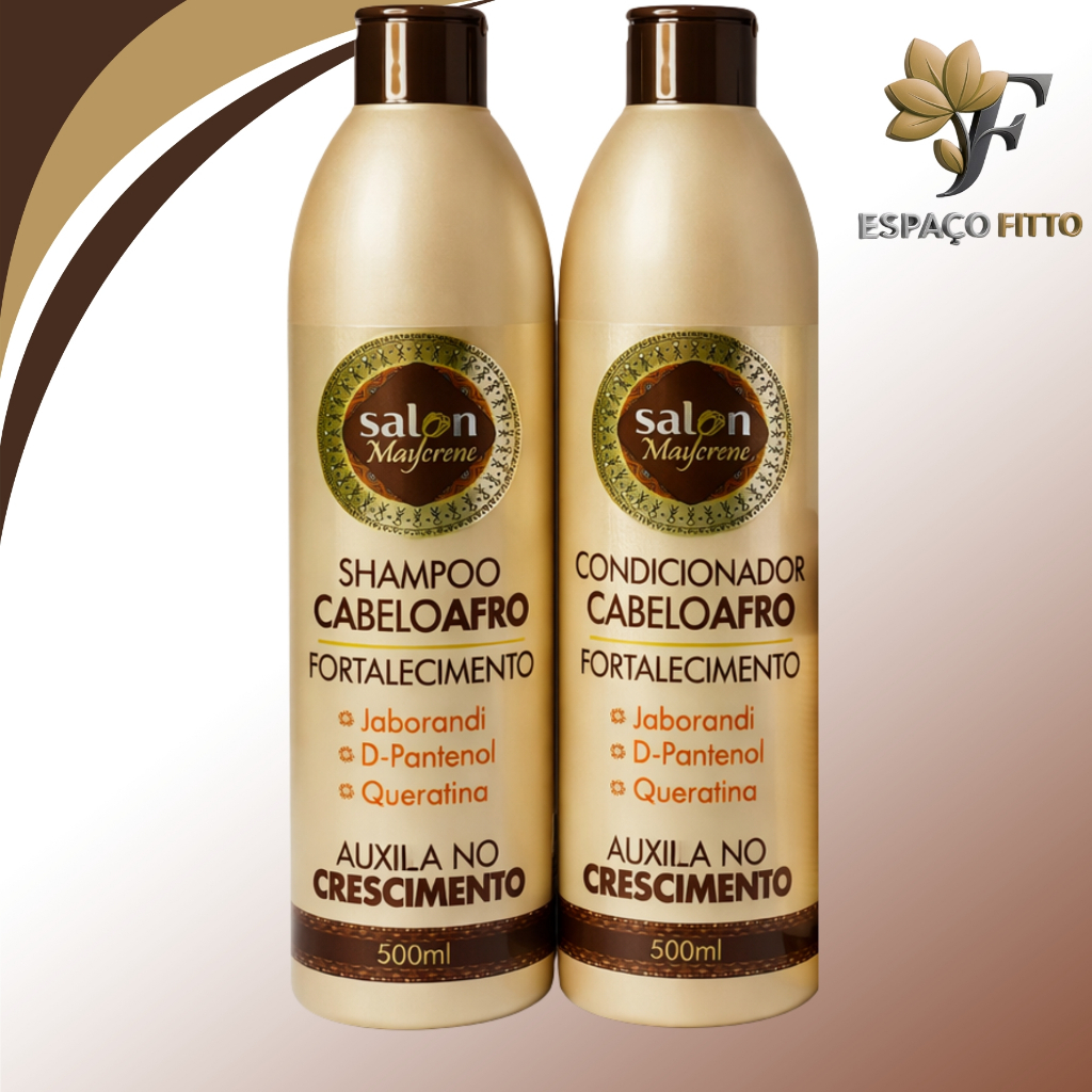 kit Afro Salon Maycrene Cachos perfeitos ( shampoo+ condicionador) em Oferta na Shopee
