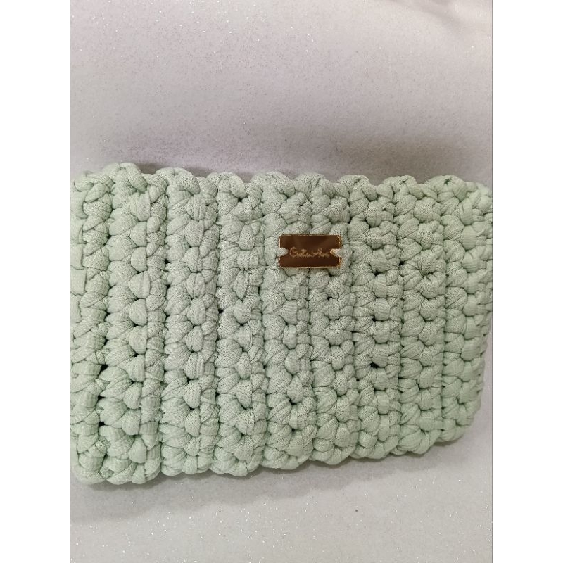 clutch,carteira,bolsa, nécessaire de mão crochê fio de malhar premium