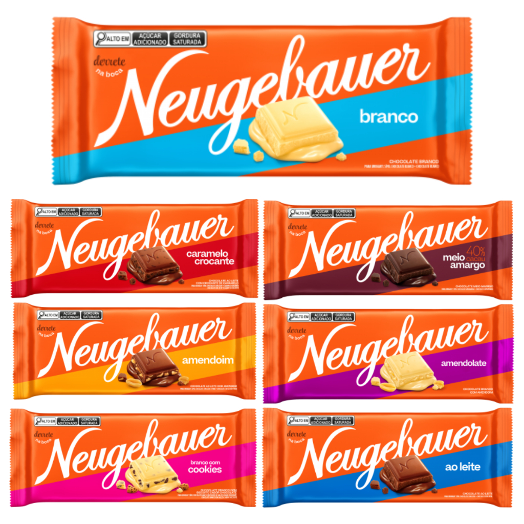 Barra de Chocolate Neugebauer 80g | Escolha o Sabor
