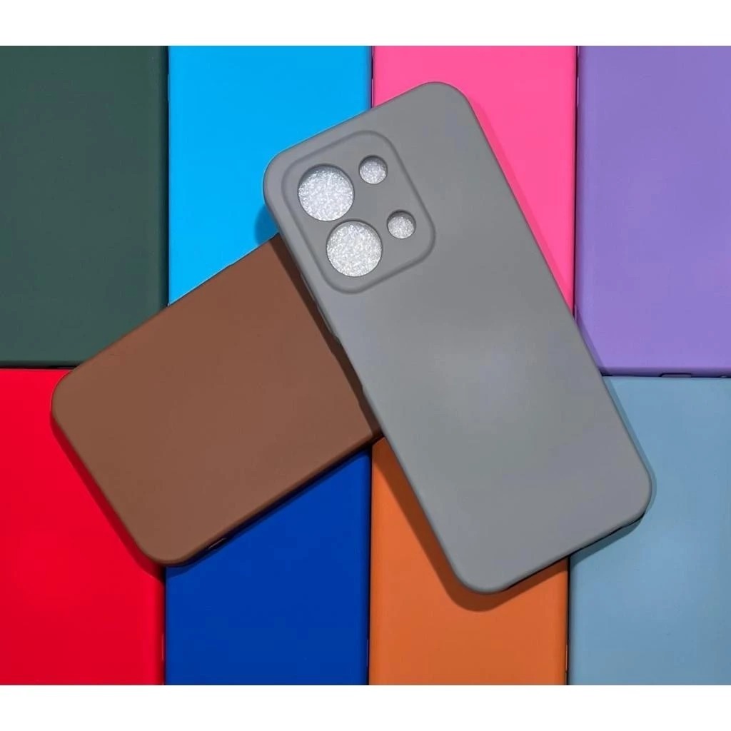 Kit - Case Capa Capinha + Película 3D Xiaomi Redmi 15C Silicone Aveludado Proteção de Câmera