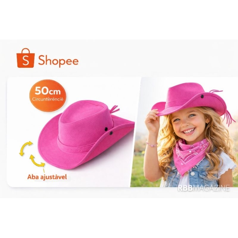 Chapéu Boiadeira Infantil