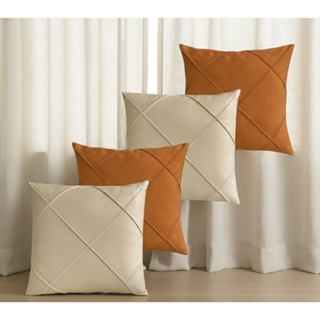 Kit de 4 Capas De Almofadas Suede AVELUDADAS Drapeada 45x45 cm Decorativas em Oferta na Shopee