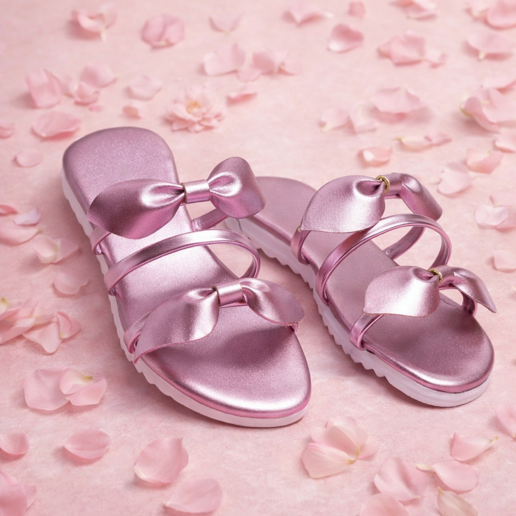 Chinelo Rasteirinha Infantil 2 Laços Sandalia de Menininha Delicado Adolescente Estilosa do 27 ao 32 Lançamento 2026