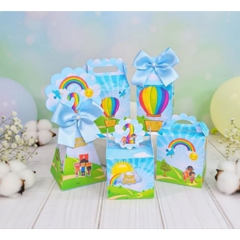 Kit Festa 3 Palavrinhas/Pegue e Monte/Caixinha Personalizadas 3 Palavrinhas
