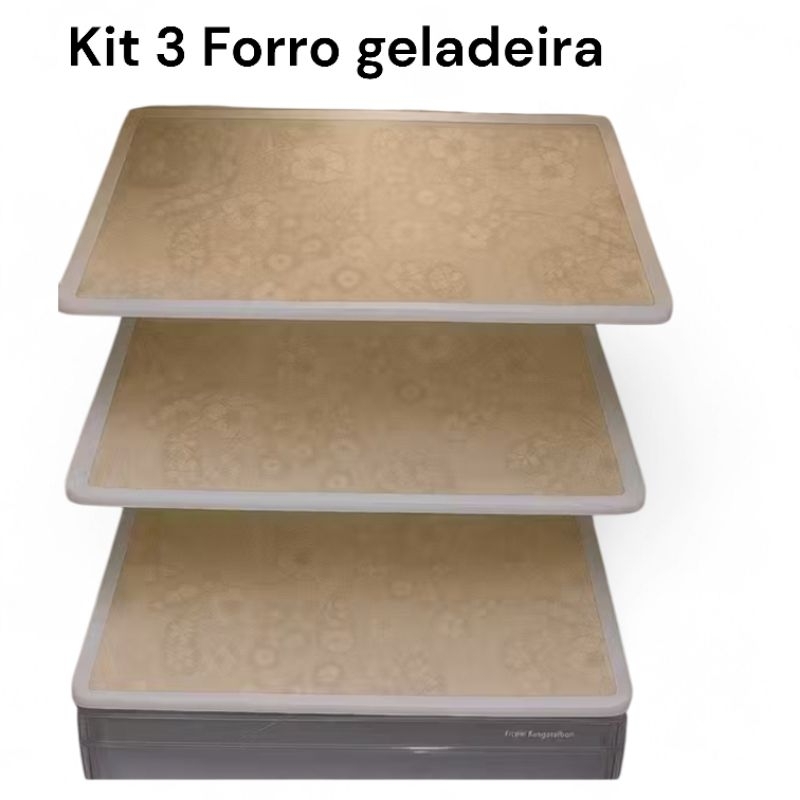 Toalhas de  Geladeira Kit 3 toalha impermeável 53X37 CM Tamanho