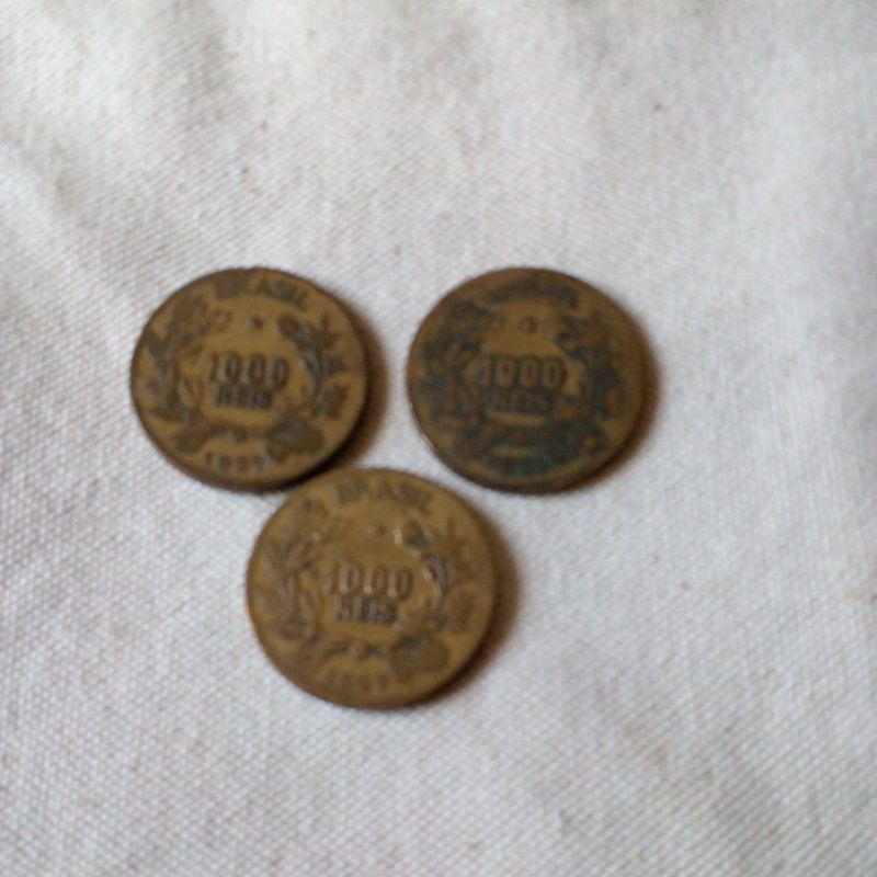 Interessante Conjunto Três Moedas 1000 Réis 1927
