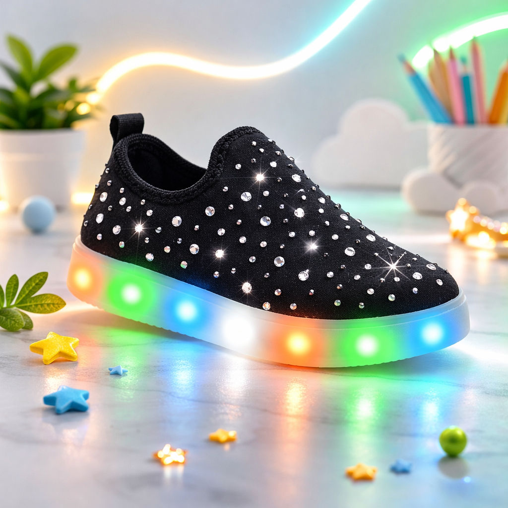 Tenis Led Feminino Tenis Led Estiloso Infantil Tenis Luzinha Infantil