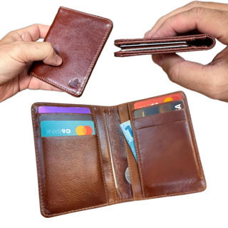 Carteira Masculina Couro Legítimo sistema Antifurto RFID Slim E Compacta em Oferta na Shopee