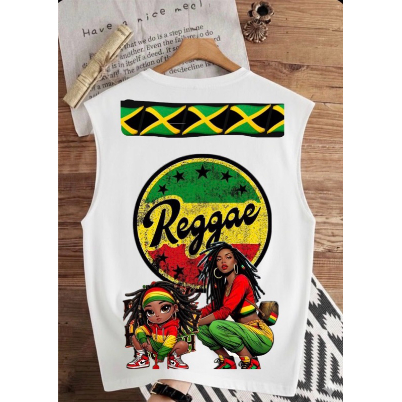 camiseta regata cavada estampada reggae tecido prêmio algodão camisa para o dia a dia verão