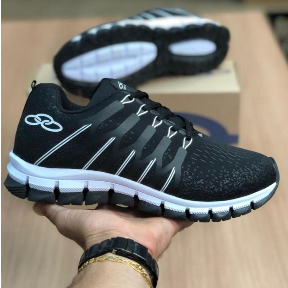 Tênis masculino academia caminhada treino corrida leve esportivo promoção imperdível