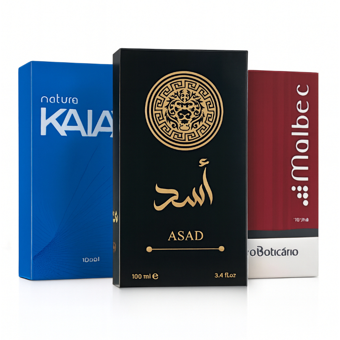 PERFUME MASCULINO 100ml  Longa Duração e Boa Fixação Presente Para o Dia Dia Variação 1 e 3 Perfume