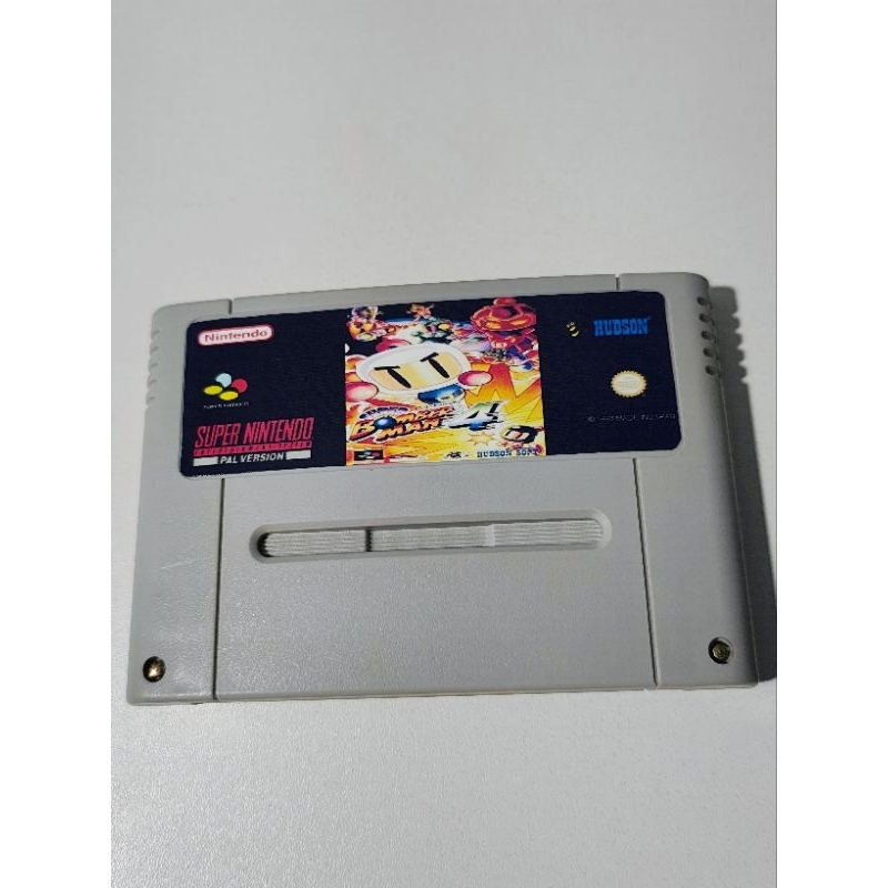Cartucho original Reprogramado Super Famicon / Super Nintendo - Super Bomberman 4