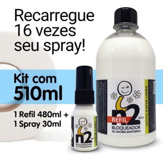 Kit Refil n2 Bloqueador Odores Sanitários 510ml Neutralizador Odorizador Banheiro Lixeira Pet em Oferta na Shopee
