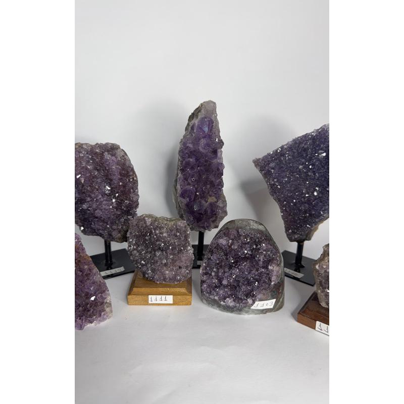 Drusas de ametista naturais, pedra bruta em Oferta na Shopee