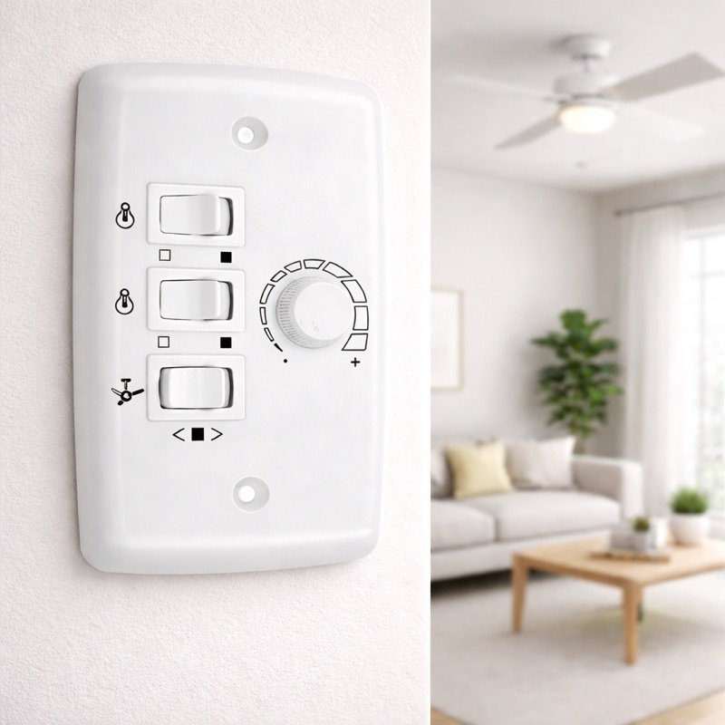 Controle Velocidade Rotativo 2 lâmpadas Ventilador de Teto Biv (01-03) em Oferta na Shopee