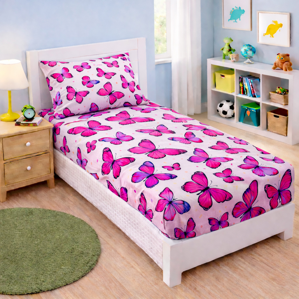 LENÇOL 2 PÇS SOLTEIRO / FORRO DE CAMA /LINDAS ESTAMPAS PARA CAMA CRIANÇA.