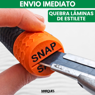 Descartador de Lâmina de Estilete com Tampa Rosqueável | Quebra Lâmina Seguro SnapSafe em Oferta na Shopee