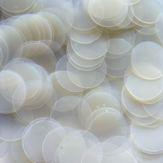 Paete Cristal Transparente Leitoso 30mm em Oferta na Shopee