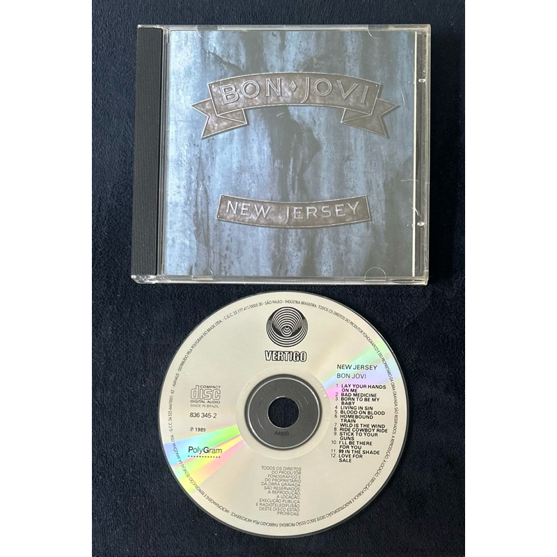 CD Bon Jovi New Jersey Nacional Mercury 836345-2 Microservice IFPI 362