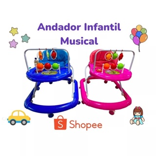 Andador para bebês Menino Menina Musical Interativo Antirrolamento em Oferta na Shopee