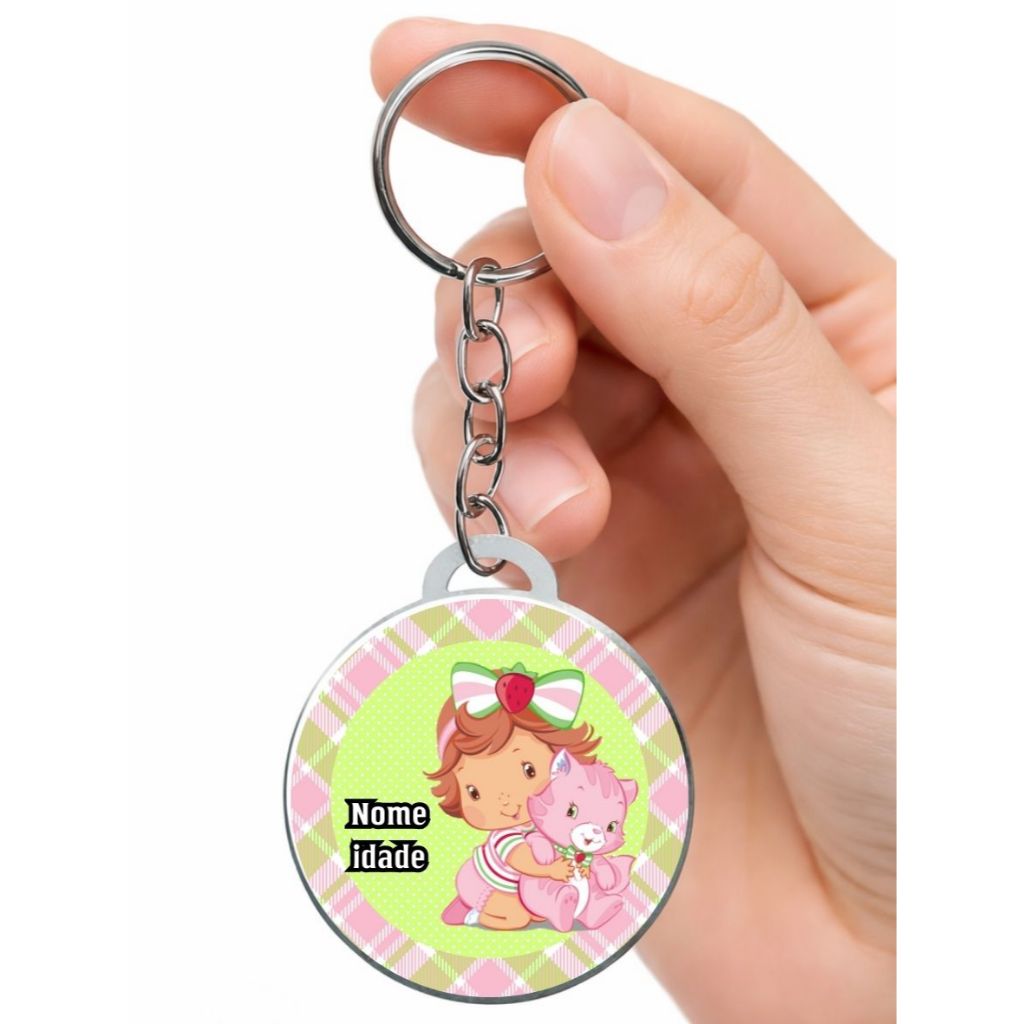 Chaveiro Personalizado Moranguinho Baby *resinado