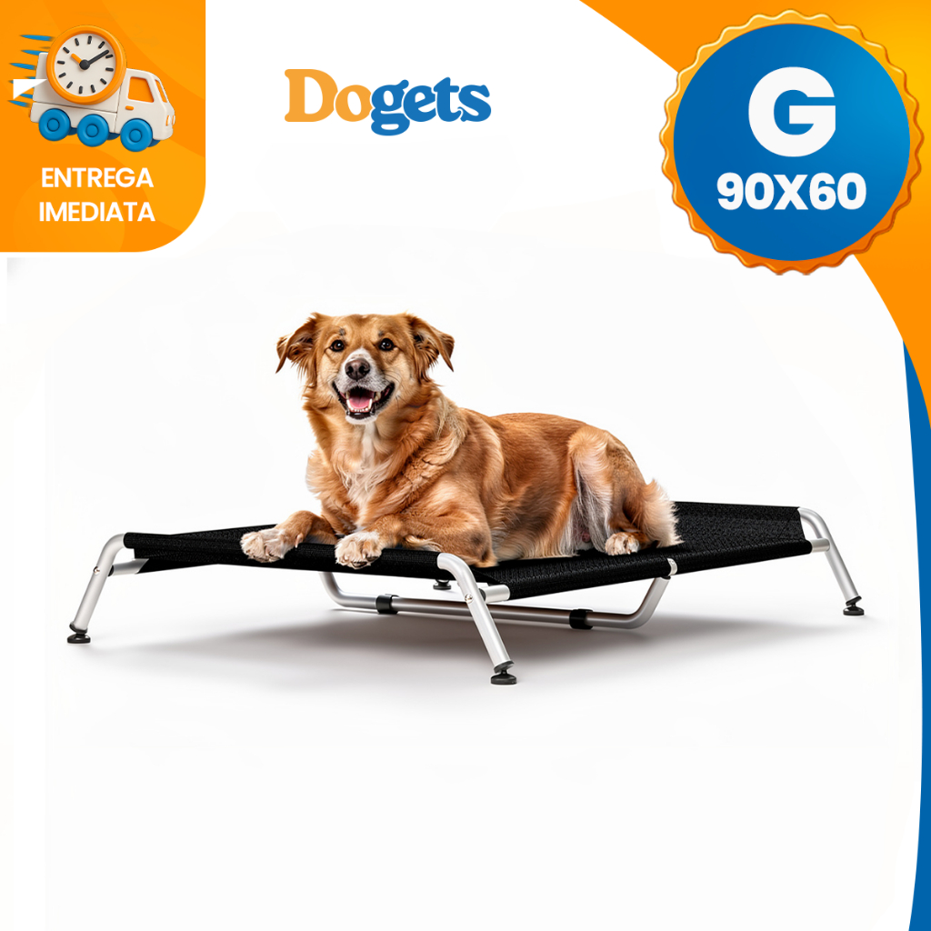 Cama Para Cachorro Suspensa Elevada Pet Grande 90x60 Até50kg Nice bed em Oferta na Shopee
