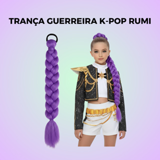 Design Kpop Cosplay Trança de Cabelo Apliques em Oferta na Shopee