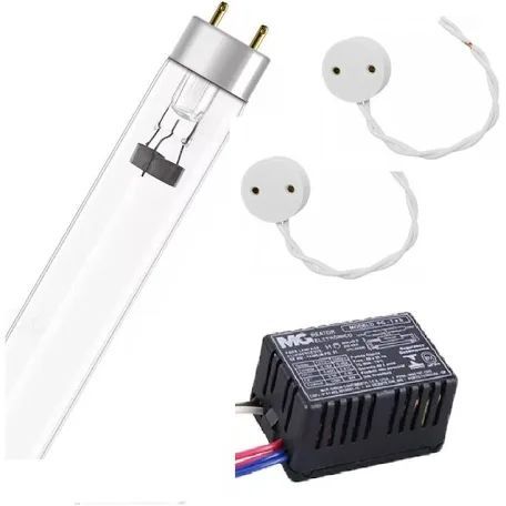 Lâmpada Uv Germicida 20w 60cm G20t8 Para Aquário Com Reator Necessita De Reator