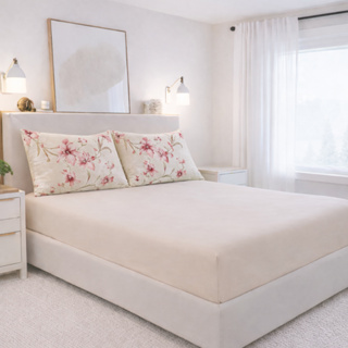 Jogo Lençol 400 Fios com Elástico + Fronha com Ziper na Parte Maior em Oferta na Shopee