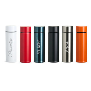 Garrafa Térmica 320ml Inox 304 Personalizada Pequena e Compacta Ideal para Lancheira/Bolsa