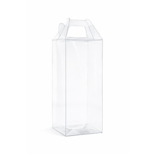 20 Caixa de Acetato Transparente 8x8x21cm  Caixa para presente em Oferta na Shopee