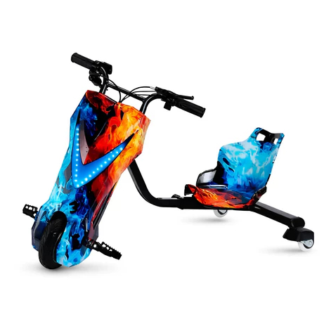 Triciclo Elétrico Drift Motorizado 350w Adulto/Infantil 6" 8" Polegadas 3 Velocidades Bluetooth Led