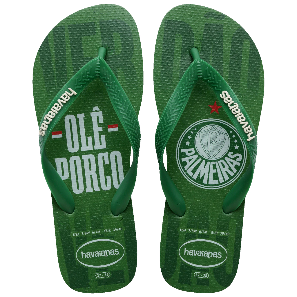 Chinelo Sandália Havaianas Top Times Palmeiras Palestra italia